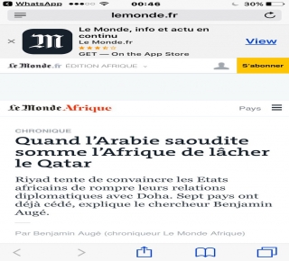 ابتزتها لقطع علاقاتها مع قطر: السعودية تهدد العواصم الإفريقية بوقف المساعدات وتعقيد إجراءات الحج