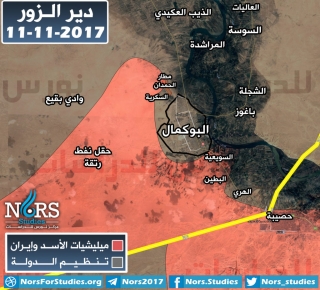 مصادر: الجنرال قاسم سليماني يتولى بنفسه قيادة العمليات العسكرية للسيطرة على مدينة البوكمال