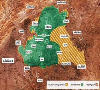 الروس والنظام وإيران نحو تقسيم الغوطة إلى شطرين: العزل والمحاصرة ثم السيطرة عليها بأقل الخسائر